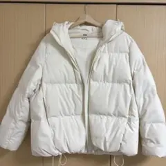 emmi エミ サステナブルフーディーダウン アイボリー アウター 