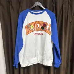Smile Faceラグラン スウェット トレーナーのサムネイル