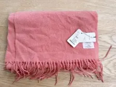 【新品未使用】カシミヤ100% マフラー ピンクのサムネイル