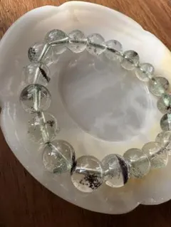 石　透明　ルチル　ブレスレット