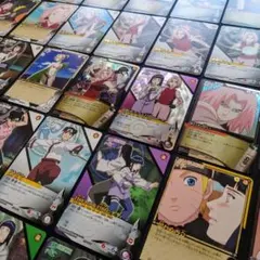 ​【希少/50枚】SR3枚 サクラ&ヒナタ/百花繚乱/金文字多数 ナルト カード