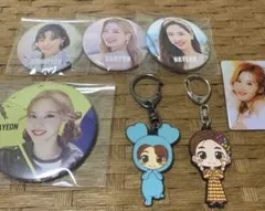 TWICE缶バッジ キーホルダー ナヨン ダヒョン サナ ジョンヨン