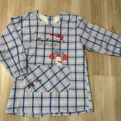 保育士 エプロン 長袖 M-L