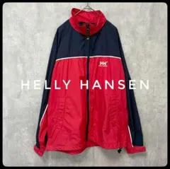 ✳️HELLY HANSEN　ナイロンジャケット　ヴィンテージ　黒 × 赤　Ｓ
