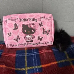 コスメポーチ ハローキティ ブラック 新品