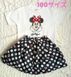 ディズニー ミニー キッズ Tシャツ スカート littc リトシー 100