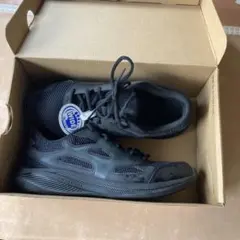Mizuno ブラック ワイド ランニングシューズ