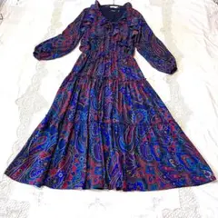 LAUREN RALPH LAUREN ペイズリー　フリル ティアードワンピースのサムネイル