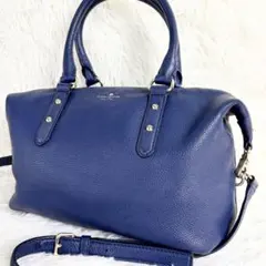 kate spade new york ミニボストン 2way シボ革レザー