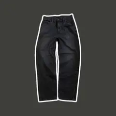 【新品✨️】UNIQLO ワイドフィットジーンズ ブラック 28インチ