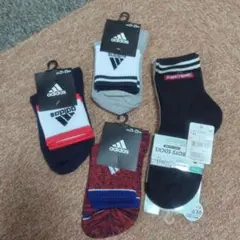 adidas ボーイズソックス 21-23cm他　5 足セット