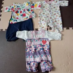 カラフルロンパース 50-70cm 綿100%