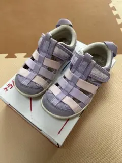 【美品】イフミー　ブランシェス　サンダル　紫　ピンク　17.0㎝　花柄　女の子