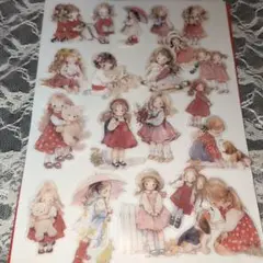 MOCARD 40枚入り人形の家テーマシール ブラウン