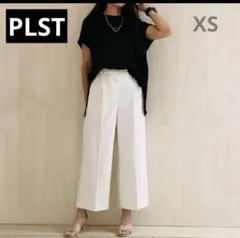PLST 2023年モデル リネンブレンド　ワイドパンツXS