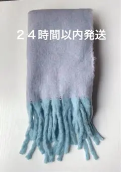 COLONY 2139 メランジジャージークールマフラー　水色　マーブル