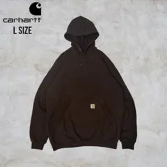 Carhartt K288 ダークブラウン L パーカー 古着