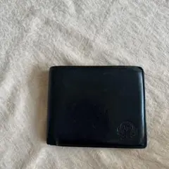 CYPRIS黒いレザー二つ折り財布 日本ゴルフ協会コラボのサムネイル