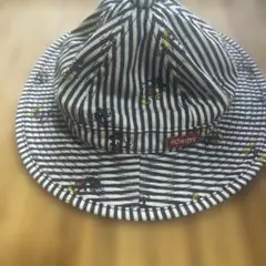 F.O.KIDS × ミッキー コラボ ハット帽子54cm ヒッコリー柄 キッズのサムネイル