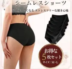 シームレスショーツ 5枚セット レディース パンツ ショーツ パンツラインのサムネイル