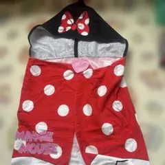 ミニーマウス フード付きタオル