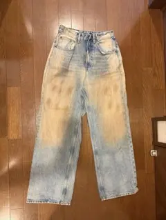 完売】zara アクネ ヴィンテージウォッシュ バギーフィットジーンズ 38