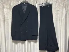 【日本製】礼服　ダブルスーツ上下　アジャスター付　大きいサイズ