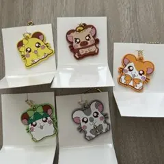 未使用　5点セット　ハム太郎　ラバーキーホルダー