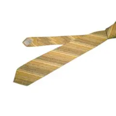 ウール調　D'URBAN　ダーバン　細身 ネクタイ　ストライプ　総柄　絹　ミルク