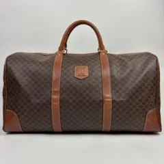 美品 CELINE セリーヌ ボストン マカダム トリオンフ PVC レザー