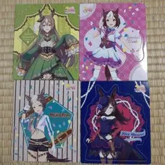 【匿名配送】ウマ娘　食玩　マグネットシート　4枚セット
