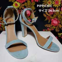 PIPPICHIC スエード アンクルストラップサンダル
