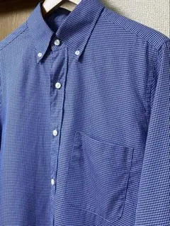 連休セール フィナモレ ハウンドトゥース柄シャツ 40 BEAMS等扱い