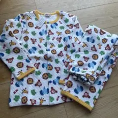 【新品未使用】miki HOUSE 動物柄 パジャマ 120cm 　キルト