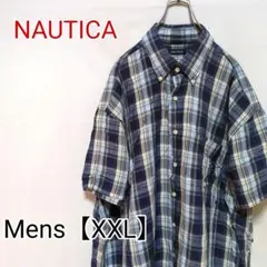 S81【US輸入】NAUTICA(ノーティカ)　半袖シャツ【US輸入】チェック