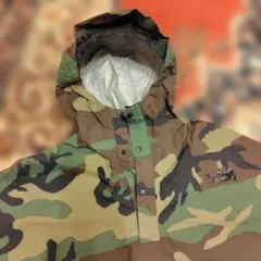 ノースフェイス　ポンチョ　迷彩　レインウェア　防水