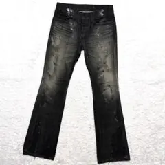 00s y2k FUGA coating flare denim 42のサムネイル