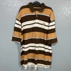 N362−5/05◯ Timberland ポロシャツ ボーダー XLサイズのサムネイル
