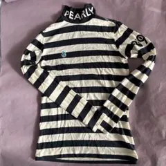PEARLY GATES ストライプ ハイネックシャツ 89