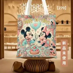 ミッキー ミニー トートバッグ Happy Holidays