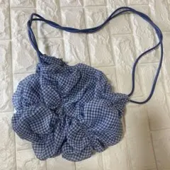 ZARA ギンガムチェック　ショルダーバッグ