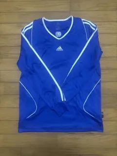 adidas 長袖 シャツ ブルー スポーツウェアのサムネイル