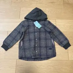 チェック柄フード付きジャケット 110cm