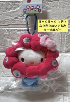 【完売商品】大阪万博 ミャクミャク キティ なりきりぬいぐるみ キーホルダー ②