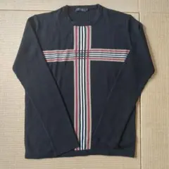 BURBERRY BLACK LABEL ネイビー カーディガン