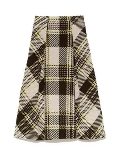 SNIDEL ロービングチェックスカート　スカート