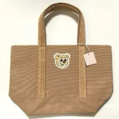 新品⭐︎ フェイラー オールドテディ　ワッペントートバッグ小　ベージュ