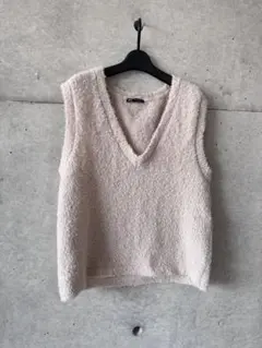 ZARA ベージュ ニットベスト M