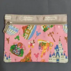 未使用 レスポートサック ディズニーランド ポーチ ピンク 限定 廃盤