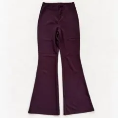 H&M フレアパンツ ダークパープル XS